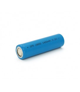 Литей-железо-фосфатный аккумулятор LiFePO4 IFR18650 1400mah, 3.2v, Blue