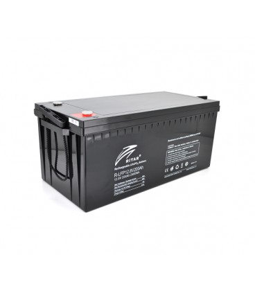 Аккумуляторная батарея Ritar LiFePO4 12,8V 200Ah 2560Wh BMS100@4S ( 522 х 240 х 219 (224) ), 25,6kg Q1