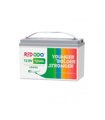 Аккумуляторная батарея LiFePO4 Redodo 12V 100Ah Self-heating, 1280Wh, BMS 100A, 329*172*214мм