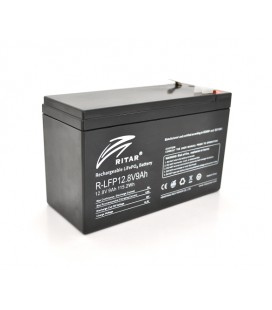 Аккумуляторная батарея Ritar LiFePO4 12,8V 9Ah (115,2Wh) BMS4.5A@4S ( 150 x 65 x 95 (100), 0,98kg Q10