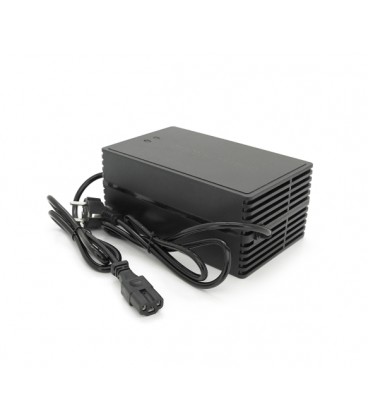 Зарядное устройство для аккумуляторов LiFePo4 48V(58,4V),16S,8A,500W, штекер Triangle plug (T-tipe/C13/IEC). индикация, 220х122х