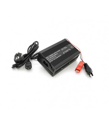 Зарядное устройство для аккумуляторов LiFePo4 48V(58,4V),16S,5A, крокодилы,135x90x50mm