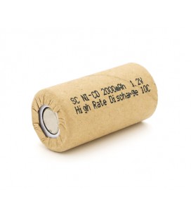 Аккумуляторная батарея для шуруповерта Ni-Cd SC PH 2000mAh 1.2V, 10C, 23x43 mm