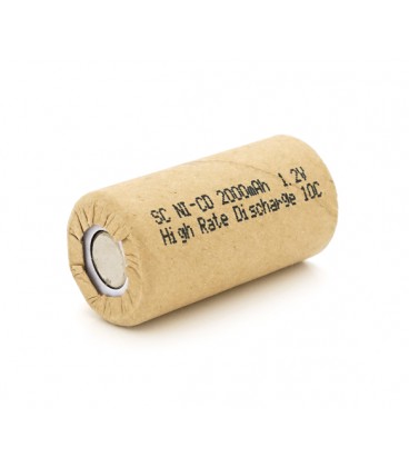 Аккумуляторная батарея для шуруповерта Ni-Cd SC PH 2000mAh 1.2V, 10C, 23x43 mm