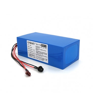 Аккумуляторная батарея литиевая QiSuo 36V 15A с элементами Li-ion 18650, DC: 5.5x2.1мама + разъем T-2HQмама