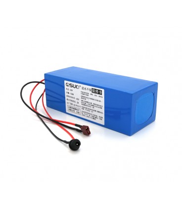 Аккумуляторная батарея литиевая QiSuo 36V 12A с элементами Li-ion 18650, DC: 5.5x2.1мама + разъем T-2HQмама