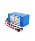 Аккумуляторная батарея литиевая QiSuo 24V 12A с элементами Li-ion 18650, DC: 5.5x2.1мама + разъем T-2HQмама