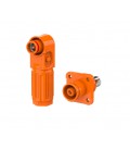Комплект разъемов для АКБ (папа+мама), SRDB-300С, 300А, 1500V, IP67, Orange