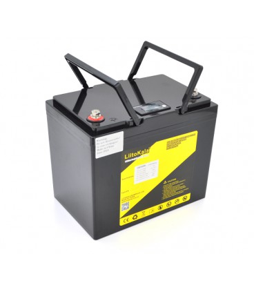Аккумуляторная батарея LiitoKala LiFePO4 24V(29,2V) 50Ah BMS(10(50)/100A) с LCD дисплеем (260*170*215mm), 10kg