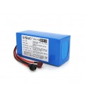 Аккумуляторная батарея литиевая QiSuo 24V 10A с элементами Li-ion 18650, DC: 5.5x2.1мама + разъем T-2HQмама