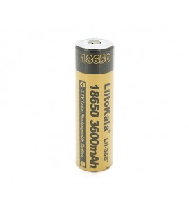 Аккумулятор 18650 Li-Ion LiitoKala Lii-36S-JT, 3600mah (3300-3600mah), 3.7V (2.75-4.2V), Yellow