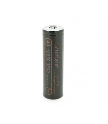 Аккумулятор 18650 Li-Ion LiitoKala Lii-35A-JT, 3500mah (3300-3500mah), 3.7V (2.75-4.2V), Black
