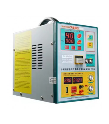 Аппарат точечной сварки конденсаторный SUNKKO S788S, Ni-Cd, Ni-MH, Li-Ion, лента 0,2мм, ток 50-900А, 245*200*140 мм 220 V, 3.2Kw