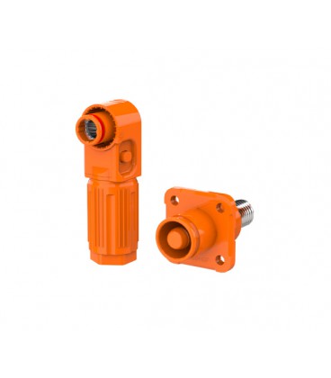 Комплект разъемов для АКБ (папа+мама), SRDB-150С, 150А, 1500V, IP67, Orange