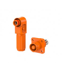 Комплект разъемов для АКБ (папа+мама), SRDB-120С, 120А, 1500V, IP67, Orange