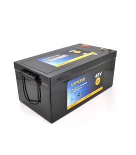 Аккумуляторная батарея Vipow LiFePO4 51,2V 50Ah со встроенной ВМS платой 40A, 48V (520x269x220), 24kg