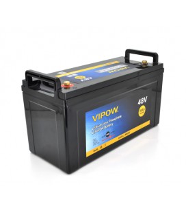 Аккумуляторная батарея Vipow LiFePO4 51,2V 30Ah со встроенной ВМS платой 40A, 48V (550*210*220), 14kg
