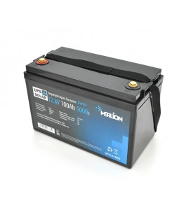 Литий-железо-фосфатный аккумулятор Merlion LiFePO4 12.8V 100AH,(4S1P/BMS-50A), (330x173x220), 10,3kg до 5000 циклов