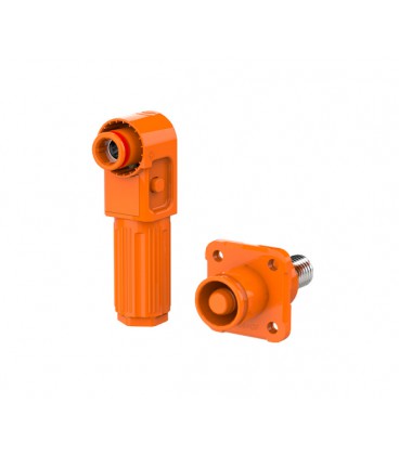 Комплект разъемов для АКБ (папа+мама), SRDB-100С, 100А, 1500V, IP67, Orange
