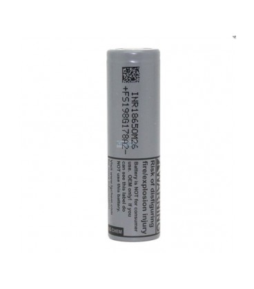 Аккумулятор 18650 Li-Ion LG INR18650M26, 2500mAh, 10A, 4.2/3.6/2.5V, GREY, 2 шт в упаковке, цена за 1 шт
