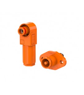 Комплект разъемов для АКБ (папа+мама), SRDB-70С, 70А, 1500V, IP67, Orange