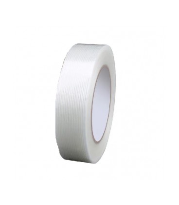 Скотч армированный прозрачный (сверхпрочный/полоса), ширина 30 мм, длина 50 м