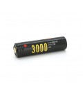 Аккумулятор 18650 Li-Ion Soshine 18650USB-3.7-3000, microUSB, 3000mAh, 5A, 4.2/3.6/2.75V, Black