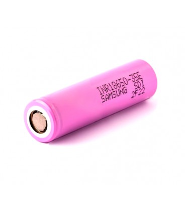 Аккумулятор 18650 Li-Ion Samsung INR18650-35E-CDI, 3350mAh, 8A, 4.2/3.6/2.5V, PINK, 2 шт в упаковке, цена за 1 шт