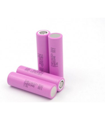 Аккумулятор 18650 Li-Ion Samsung INR18650-30Q, 3000mAh, 30A, 4.2/3.6/2.5V, PINK, 2 шт в упаковке, цена за 1 шт