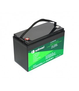 Аккумуляторная батарея SOLINVED LiFePO4 12,8V 100Ah,(50/100A) 360x140x250mm, 13.4kg