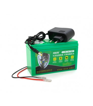 Аккумуляторная батарея литиевая 12 V 10A с элементами Li-ion 18650 (150X65X94) вес 840 грамм + зарядное устройство, OEM