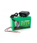 Аккумуляторная батарея литиевая 12 V 10A с элементами Li-ion 18650 (150X65X94) вес 840 грамм + зарядное устройство, OEM