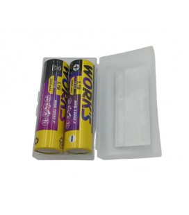 Аккумуляторные батарейки Li-ion WRB 18650F, тип под пайку, клас тока 1С, 3,7V, Type-c, 30000mAh, 1000 циклов, бокс 2шт