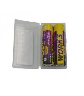 Аккумуляторные батарейки Li-ion WRB 18650HCF, тип под пайку, 25A, 3,7V, Type-c, 2500mAh, 1000 циклов, бокс 2шт