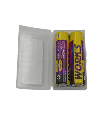 Аккумуляторные батарейки Li-ion WRB 18650HCF, тип под пайку, 25A, 3,7V, Type-c, 2500mAh, 1000 циклов, бокс 2шт