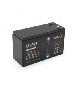 Литий-железо-фосфатный аккумулятор GEAR LiFePO4 12.8V 9AH (BMS-10A/10 A), (150x65x95), 1kg до 6000 циклов, Q8