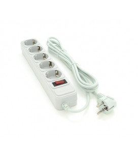 Сетевой удлинитель Maxxter SP5, 220В 10А, 5 розеток, 1.8 м, Gray, Q40