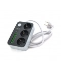 Сетевой фильтр LDNIO SE3631, 3 Розетки + 6 USB, 2 м, сечение 3х0,75мм, Black, Box