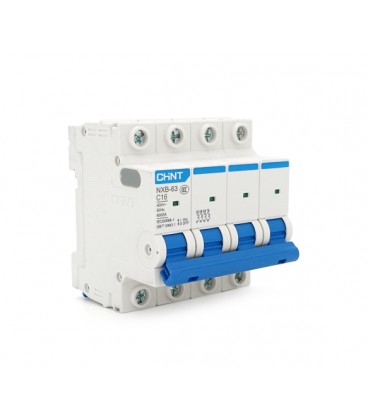 Автоматический выключатель переменного тока CHINT NXB-63 4P C16, 16A