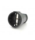 Штепсельное гнездо пластиковое с заземлением, 16A 250V OA1020, Q15