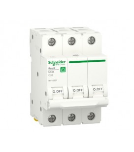 Автоматический выключатель переменного тока Schneider RESI9 32А, 3P, кривая С, 6кА