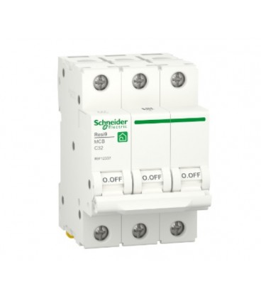 Автоматический выключатель переменного тока Schneider RESI9 32А, 3P, кривая С, 6кА
