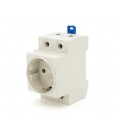 Модульная розетка Chenf на DIN-рейку, 250V/10-16A, Box