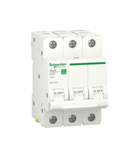 Автоматический выключатель переменного тока Schneider RESI9 25А, 3P, кривая С, 6кА