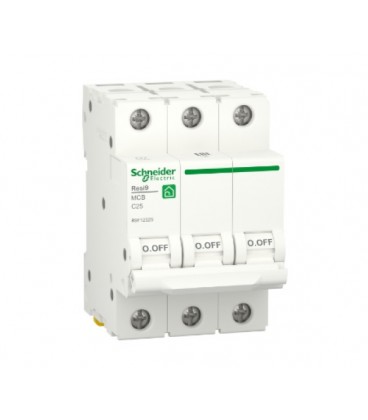 Автоматический выключатель переменного тока Schneider RESI9 25А, 3P, кривая С, 6кА