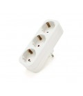 Розетка тройник c заземлением A303, White, 2Р+PE, 16А