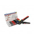 Кримпер HCS8 6-6A для обжима кабельного наконечника, black- red + набор кабельных наконечников (VE0508,VE7508,VE1008,VE1508,VE25