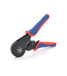 Кримпер CINLINELE HCS8 16-6 для обжима кабельного наконечника, blue-red + набор кабельных наконечников (VE0508,VE7508,VE1008,VE1
