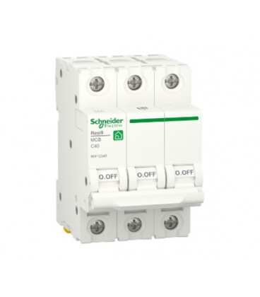 Автоматический выключатель переменного тока Schneider RESI9 40А, 3P, кривая С, 6кА