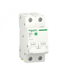 Автоматический выключатель переменного тока Schneider RESI9 16А, 2P, кривая С, 6кА